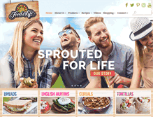 Tablet Screenshot of foodforlife.com